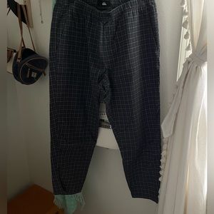 Quiksilver Wide Leg Checkered Pant